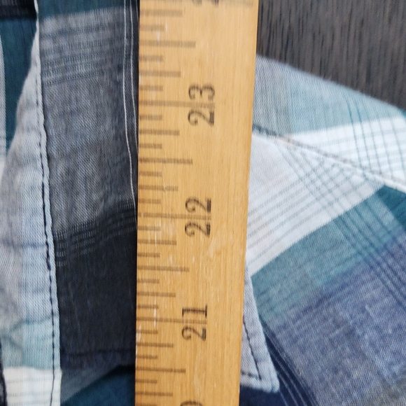 TWO Plaid vintage Wrangler western ranch shirts 14 & L - Picture 10 of 12